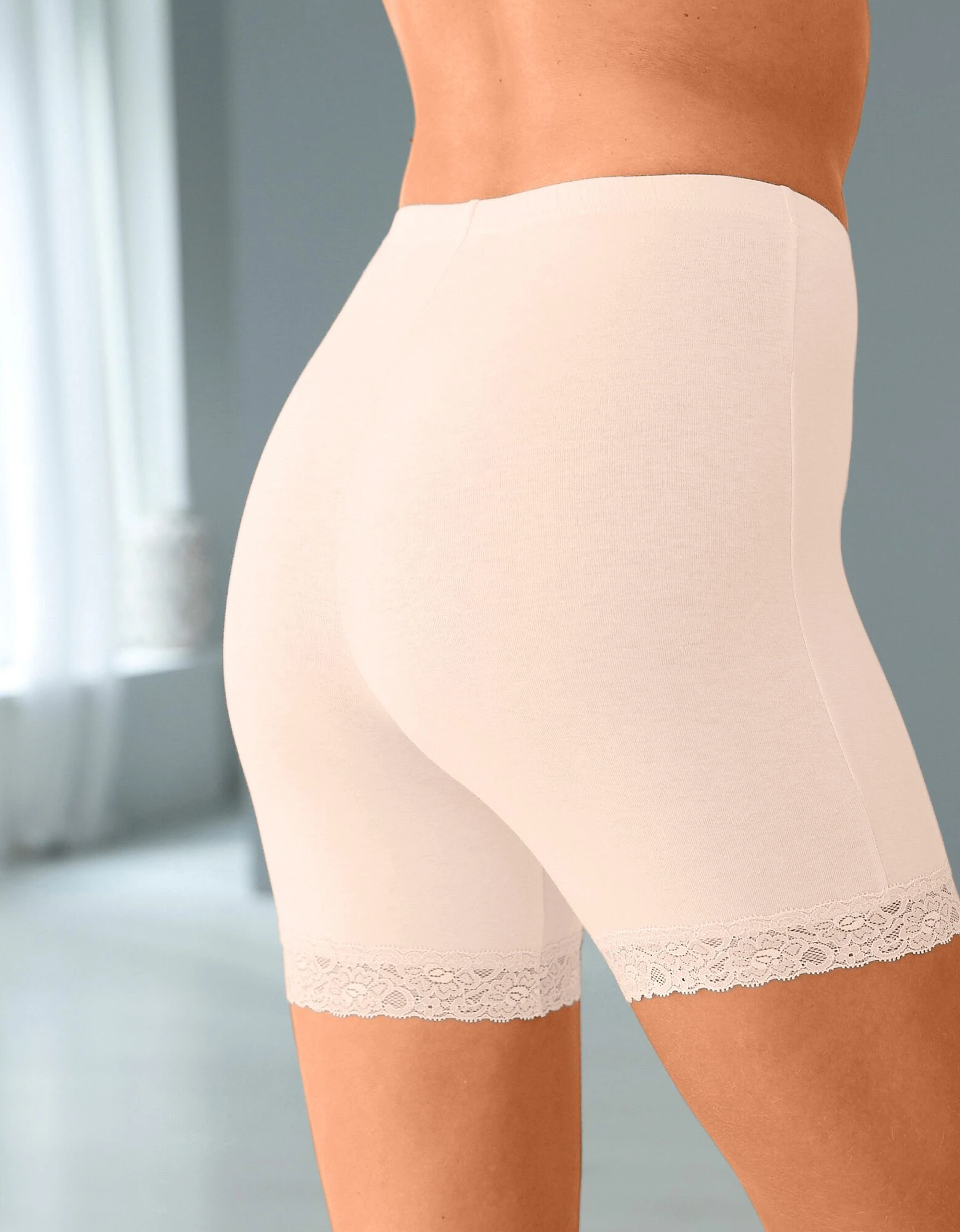 Culotte panty coton et dentelle - lot de 2 Blancheporte Culotte Panty Coton Et Dentelle - Lot De 2 -Blancheport en ligne