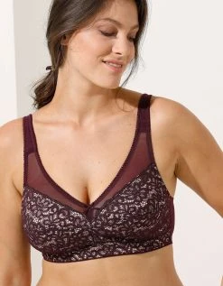 Blancheporte Soutien-gorge Dentelle Florale Sans Armatures - Minimiseur