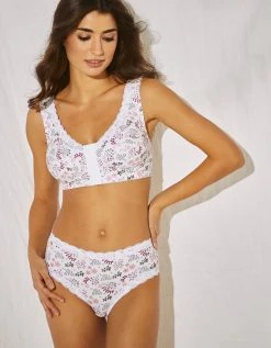 Blancheporte Soutien-gorge Ouverture Devant En Coton Imprimé Capella - Sans Armatures 3 Blancheporte Soutien-gorge Ouverture Devant En Coton Imprimé Capella - Sans Armatures -Blancheport en ligne 701684 C00 zoomx vue4
