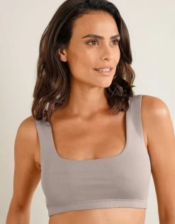 Blancheporte Brassière Confort Coton Stretch Doublé Sans Armatures - Lot De 2 -Blancheport en ligne 701699 C03 zoomx vue3