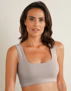 Blancheporte Brassière Confort Coton Stretch Doublé Sans Armatures - Lot De 2 -Blancheport en ligne 701699 C03 zoomx vue4