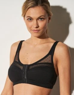 Blancheporte Soutien-gorge Coton Uni Et Plumetis Ouverture Devant - Sans Armatures 2 Blancheporte Soutien-gorge Coton Uni Et Plumetis Ouverture Devant - Sans Armatures -Blancheport en ligne 701847 C01 zoomx vue3