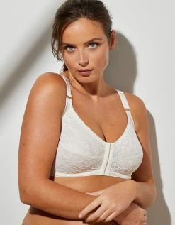 Blancheporte Soutien-gorge Grand Maintien Ouvert Devant, Spécial "poitrine Lourde" - Sans Armatures -Blancheport en ligne 701852 C01 zoomx vue5