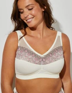 Confidence Lingerie Soutien-gorge Minimiseur Tulle Brodé Et Maille Satinée Caminata - Sans Armatures