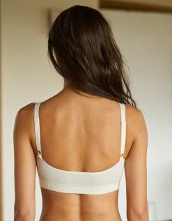 Blancheporte Brassière Sans Armatures Coton Stretch Et Tulle 4 Blancheporte Brassière Sans Armatures Coton Stretch Et Tulle -Blancheport en ligne 701872 C01 zoomx vue5