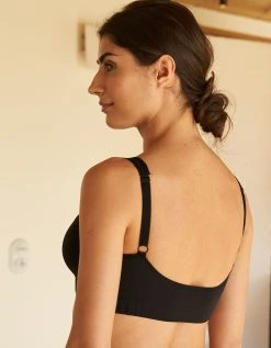 Blancheporte Brassière Sans Armatures Coton Stretch Et Tulle 3 Blancheporte Brassière Sans Armatures Coton Stretch Et Tulle -Blancheport en ligne 701872 C02 zoomx vue4