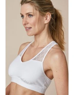 Blancheporte Soutien-gorge Brassière Coton Dos Dentelle - Lot De 2 -Blancheport en ligne 701920 C02 zoomx vue5