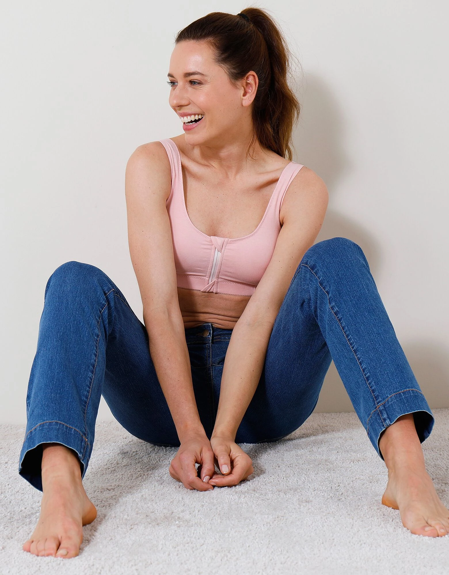 Soutien-gorge post-opératoire zippé devant - sans armatures Blancheporte Soutien-gorge Post-opératoire Zippé Devant - Sans Armatures -Blancheport en ligne