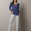 Blancheporte Tee-shirt De Pyjama Manches Longues Imprimé Estrella