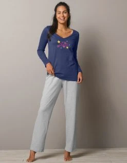 Blancheporte Tee-shirt De Pyjama Manches Longues Imprimé Estrella