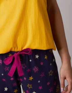 Blancheporte Pantacourt De Pyjama Imprimé étoiles Estrella - Coton 2 Blancheporte Pantacourt De Pyjama Imprimé étoiles Estrella - Coton -Blancheport en ligne 703025 C01 zoomx vue3