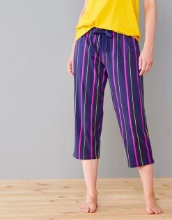 Blancheporte Pantacourt De Pyjama Imprimé Rayé Estrella - Coton