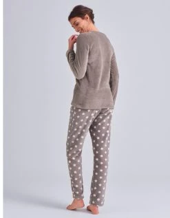 Blancheporte Pyjama Pantalon Polaire, Toucher Peluche -Blancheport en ligne 703057 C00 zoomx vue4