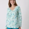 Blancheporte Tee-shirt Pyjama Manches Longues Imprimé Floral