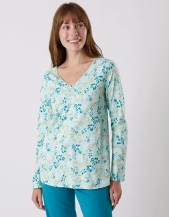 Blancheporte Tee-shirt Pyjama Manches Longues Imprimé Floral