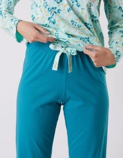 Blancheporte Pantalon Pyjama Coton Imprimé "jardin Secret" -Blancheport en ligne 703076 C01 zoomx vue4