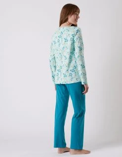 Blancheporte Pantalon Pyjama Coton Imprimé "jardin Secret" -Blancheport en ligne 703076 C01 zoomx vue5