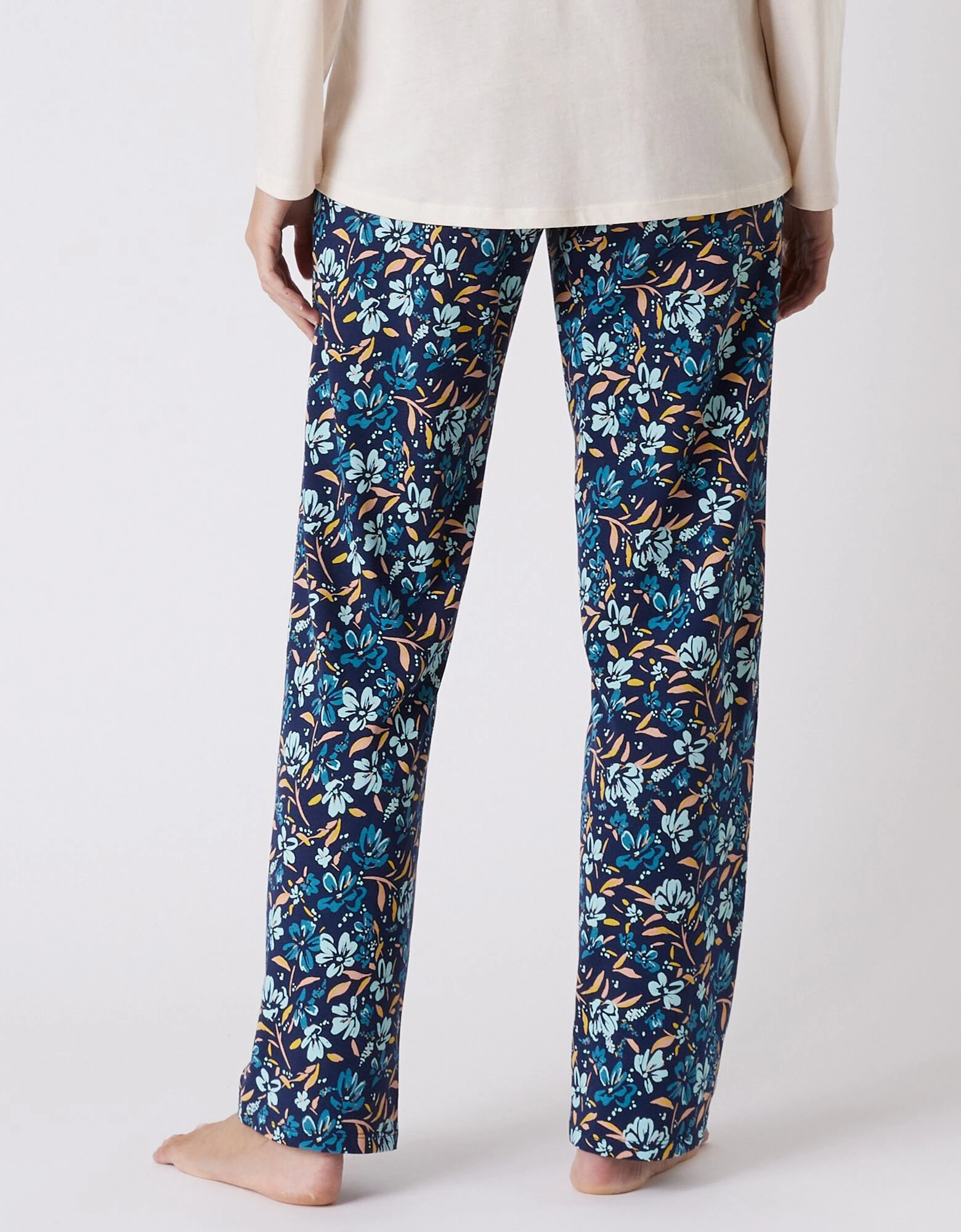 Pantalon pyjama coton imprimé floral Blancheporte Pantalon Pyjama Coton Imprimé Floral -Blancheport en ligne