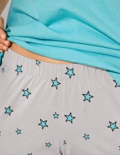 Blancheporte Pyjama Pantacourt Imprimé Ville étoilée 4 Blancheporte Pyjama Pantacourt Imprimé Ville étoilée -Blancheport en ligne 703081 C03 zoomx vue5