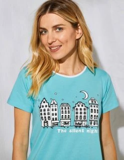 Blancheporte Pyjama Pantacourt Imprimé Ville étoilée 5 Blancheporte Pyjama Pantacourt Imprimé Ville étoilée -Blancheport en ligne 703081 C03 zoomx vue6