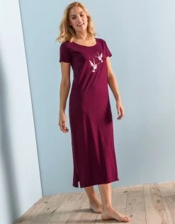 Blancheporte Chemise De Nuit Longue Imprimé «oiseaux»