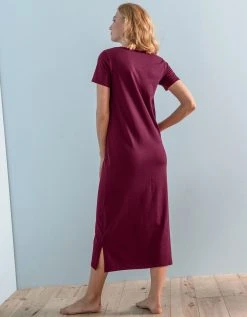 Blancheporte Chemise De Nuit Longue Imprimé «oiseaux» -Blancheport en ligne 703125 C01 zoomx vue3