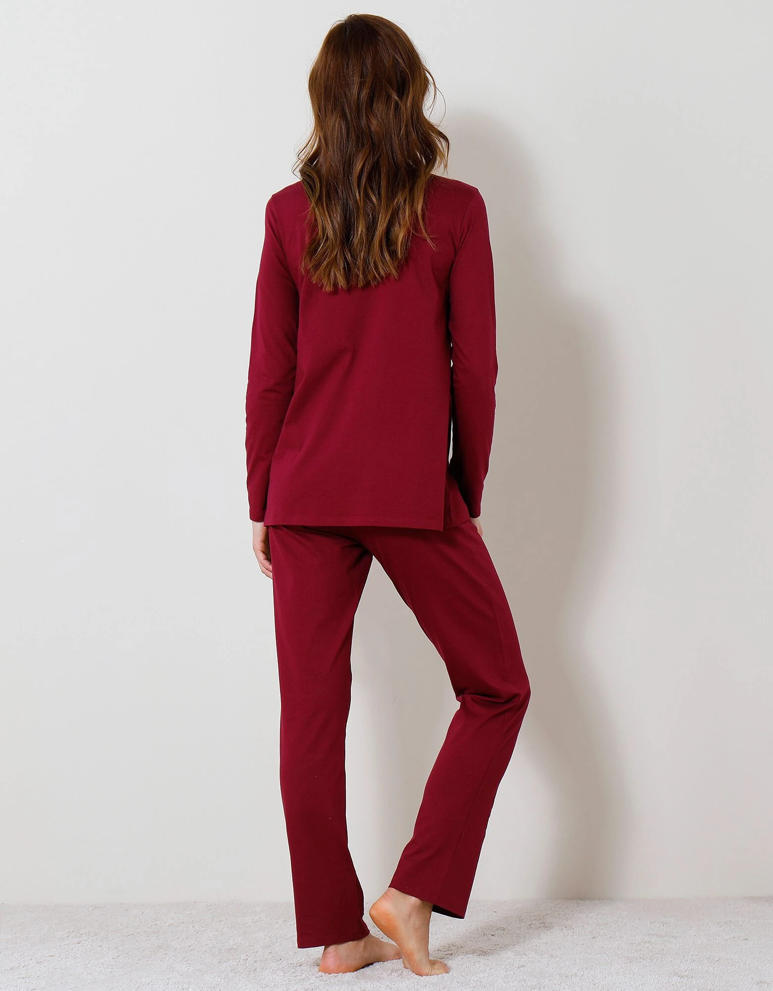 Pyjama manches longues coton imprimé « oiseaux » Blancheporte Pyjama Manches Longues Coton Imprimé « oiseaux » -Blancheport en ligne