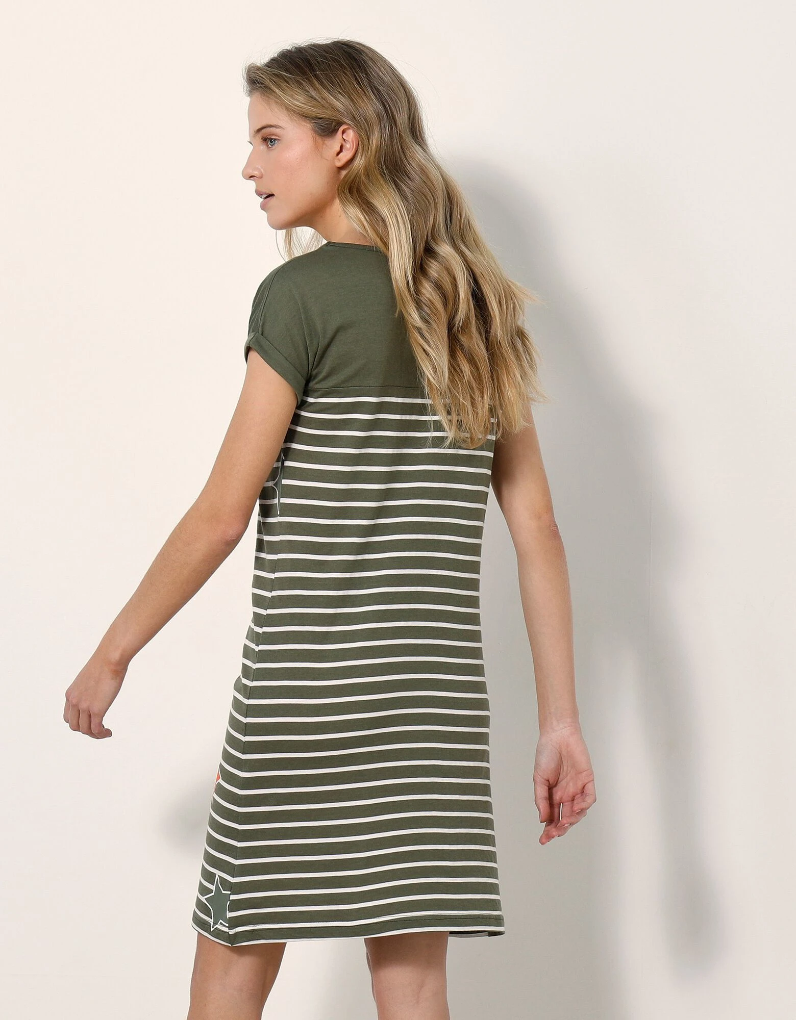 Chemise de nuit rayée et étoiles, fils teints Blancheporte Chemise De Nuit Rayée Et étoiles, Fils Teints -Blancheport en ligne