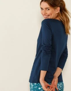 Blancheporte Tee-shirt Manches Longues – Marine -Blancheport en ligne 703146 C01 zoomx vue3