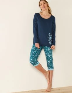 Blancheporte Tee-shirt Manches Longues – Marine -Blancheport en ligne 703146 C01 zoomx vue4