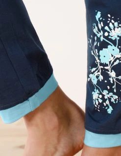 Blancheporte Pantalon De Pyjama – Uni Marine -Blancheport en ligne 703154 C01 zoomx vue6