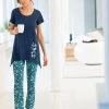 Blancheporte Pantalon De Pyjama – Fleuri émeraude
