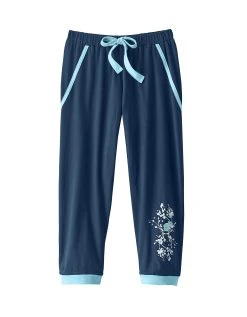 Blancheporte Pantacourt De Pyjama – Uni Marine -Blancheport en ligne 703156 C01 zoomx vue6