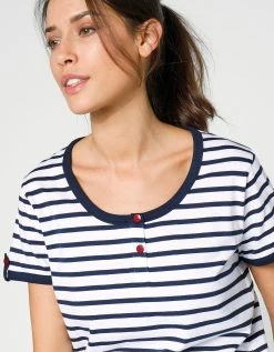 Blancheporte Pyjama Pantacourt Coton Manches Courtes 2 Blancheporte Pyjama Pantacourt Coton Manches Courtes -Blancheport en ligne 703173 C01 zoomx vue3