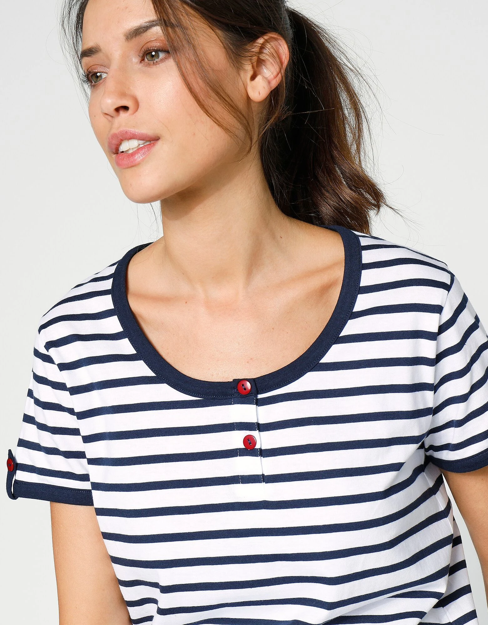 Pyjama pantacourt coton manches courtes Blancheporte Pyjama Pantacourt Coton Manches Courtes -Blancheport en ligne