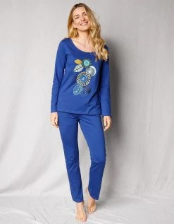 Blancheporte Pyjama Manches Longues Motif "rosaces" 3 Blancheporte Pyjama Manches Longues Motif "rosaces" -Blancheport en ligne 703207 C01 zoomx vue4