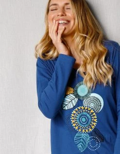 Blancheporte Pyjama Manches Longues Motif "rosaces" 4 Blancheporte Pyjama Manches Longues Motif "rosaces" -Blancheport en ligne 703207 C01 zoomx vue5