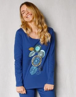 Blancheporte Pyjama Manches Longues Motif "rosaces" 5 Blancheporte Pyjama Manches Longues Motif "rosaces" -Blancheport en ligne 703207 C01 zoomx vue6