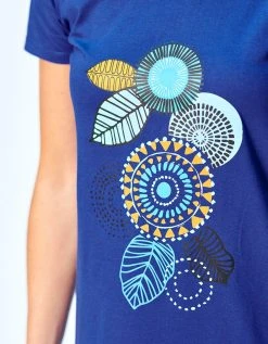 Blancheporte Chemise De Nuit Courte Manches Courtes Motif "rosaces" 4 Blancheporte Chemise De Nuit Courte Manches Courtes Motif "rosaces" -Blancheport en ligne 703208 C01 zoomx vue5