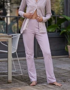 Blancheporte Pyjama Imprimé Carreaux - Col Tailleur -Blancheport en ligne 703240 C02 zoomx vue5