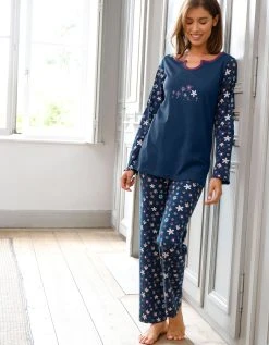 Blancheporte Pyjama Pantalon Imprimé Fleurs - Pur Coton