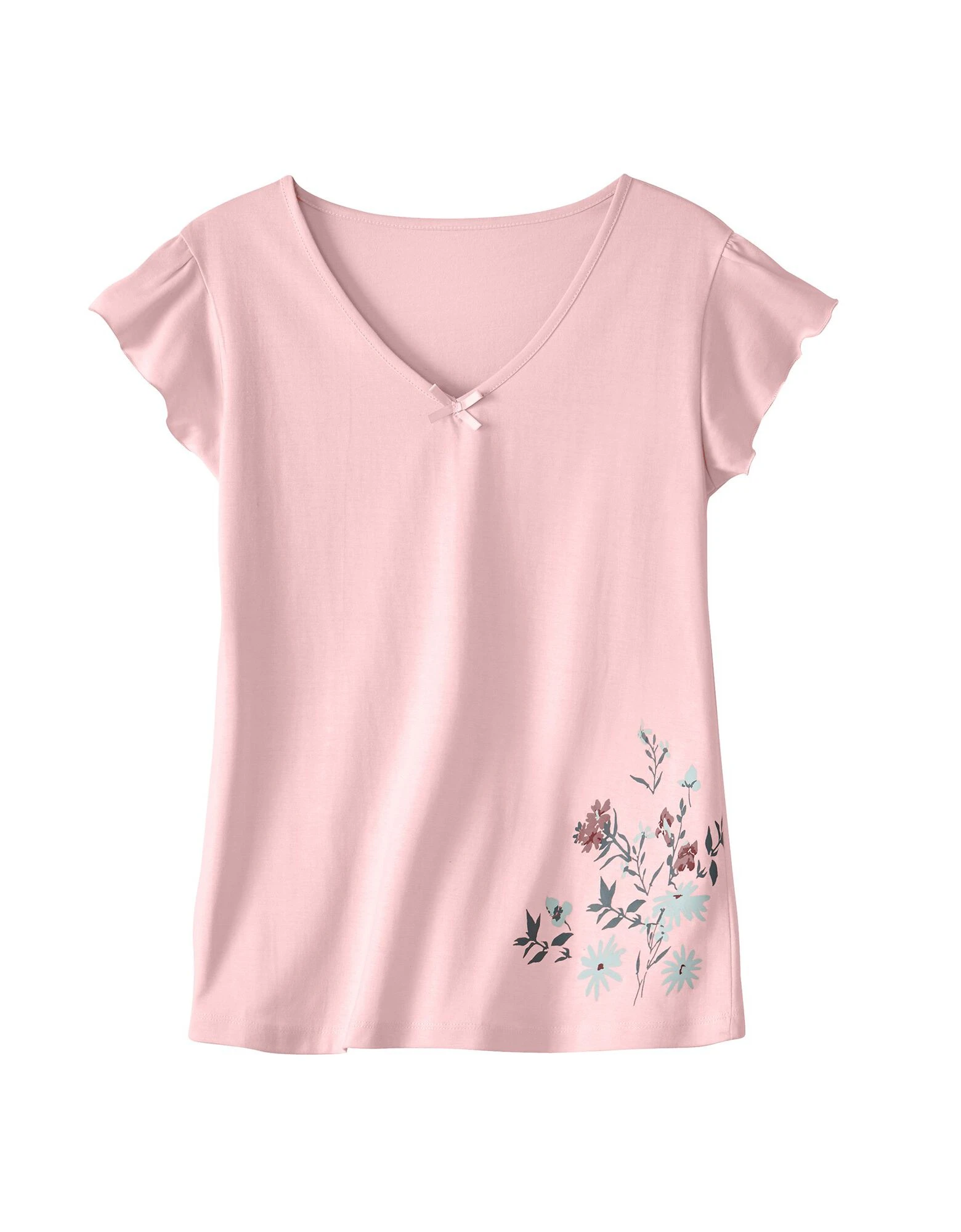 Tee-shirt pyjama manches courtes imprimé placé Blancheporte Tee-shirt Pyjama Manches Courtes Imprimé Placé -Blancheport en ligne