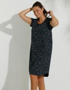 Blancheporte Chemise De Nuit Coton Imprimé "coeurs" -Blancheport en ligne 703367 C01 zoomx vue4