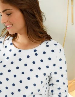 Blancheporte Pyjama Polaire Imprimé Pois Toucher Peluche Manches Longues 2 Blancheporte Pyjama Polaire Imprimé Pois Toucher Peluche Manches Longues -Blancheport en ligne 703435 C04 zoomx vue3