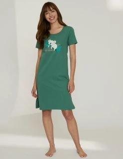 Blancheporte Chemise De Nuit Courte À Manches Courtes, Imprimé Koala 2 Blancheporte Chemise De Nuit Courte À Manches Courtes, Imprimé Koala -Blancheport en ligne 703451 C01 zoomx vue3