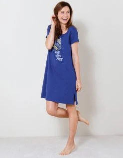 Blancheporte Chemise De Nuit Courte Imprimé "Wild And Free"(1)