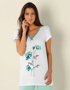 Blancheporte T-shirt Pyjama Jersey Manches Courtes