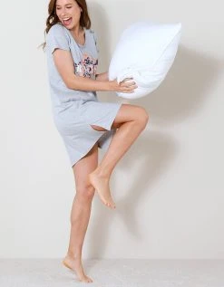 Blancheporte Chemise De Nuit Courte Imprimé "Rêveuse" 2 Blancheporte Chemise De Nuit Courte Imprimé "Rêveuse" -Blancheport en ligne 703482 C01 zoomx vue3