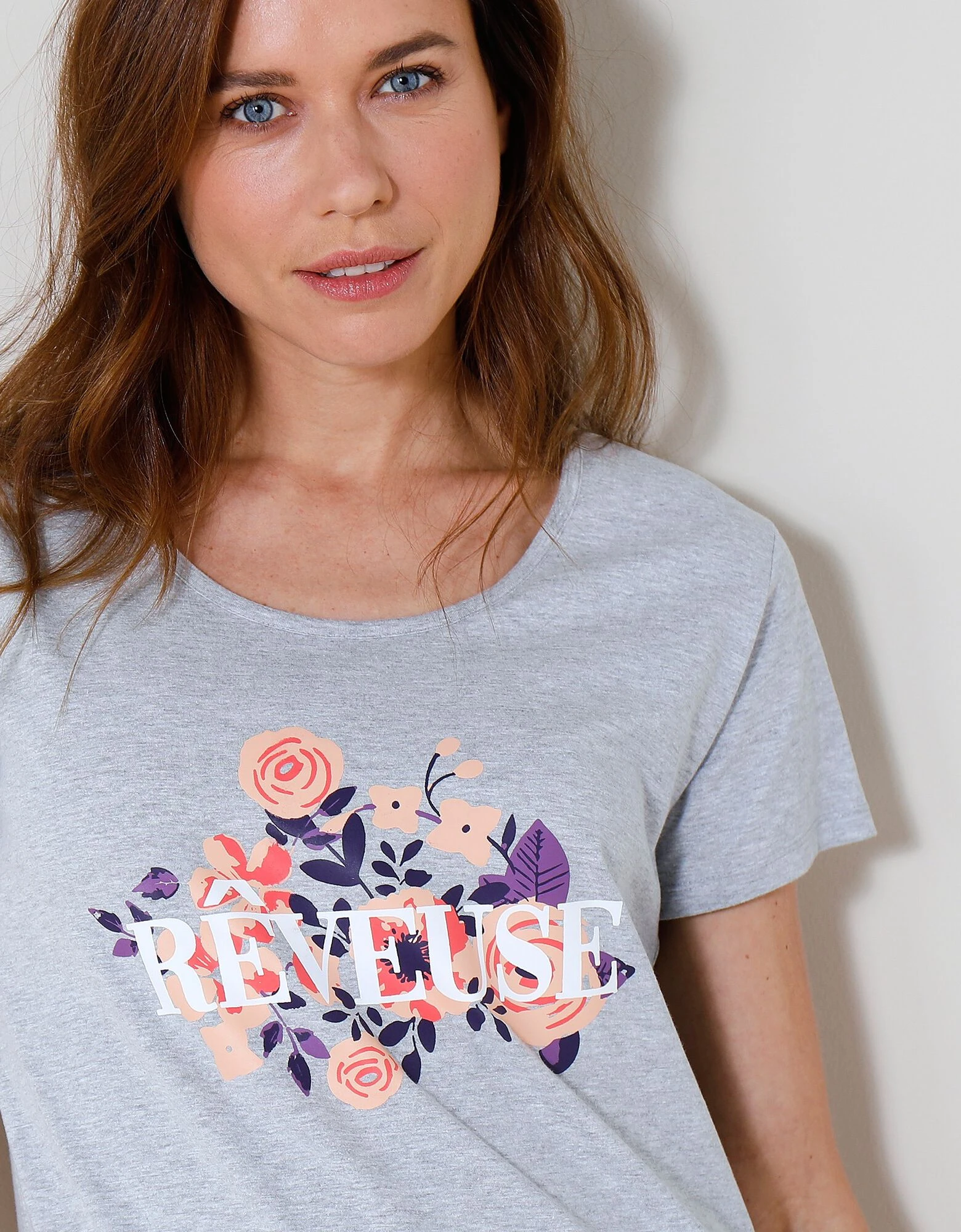 Chemise de nuit courte imprimé "Rêveuse" Blancheporte Chemise De Nuit Courte Imprimé "Rêveuse" -Blancheport en ligne