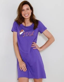 Blancheporte Chemise De Nuit Courte Imprimé "Yoga"